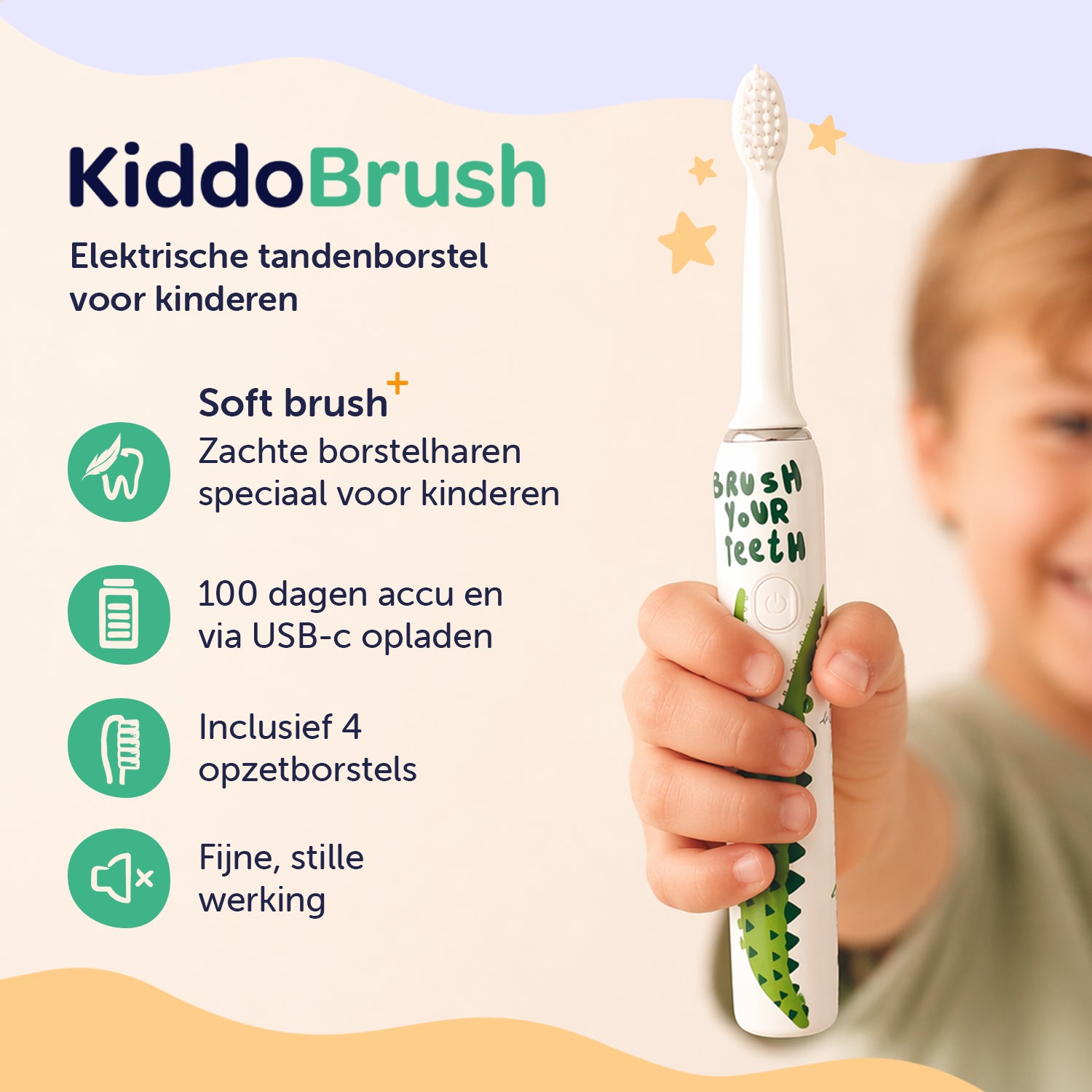 Kiddo Brush – Krokodil 🐊