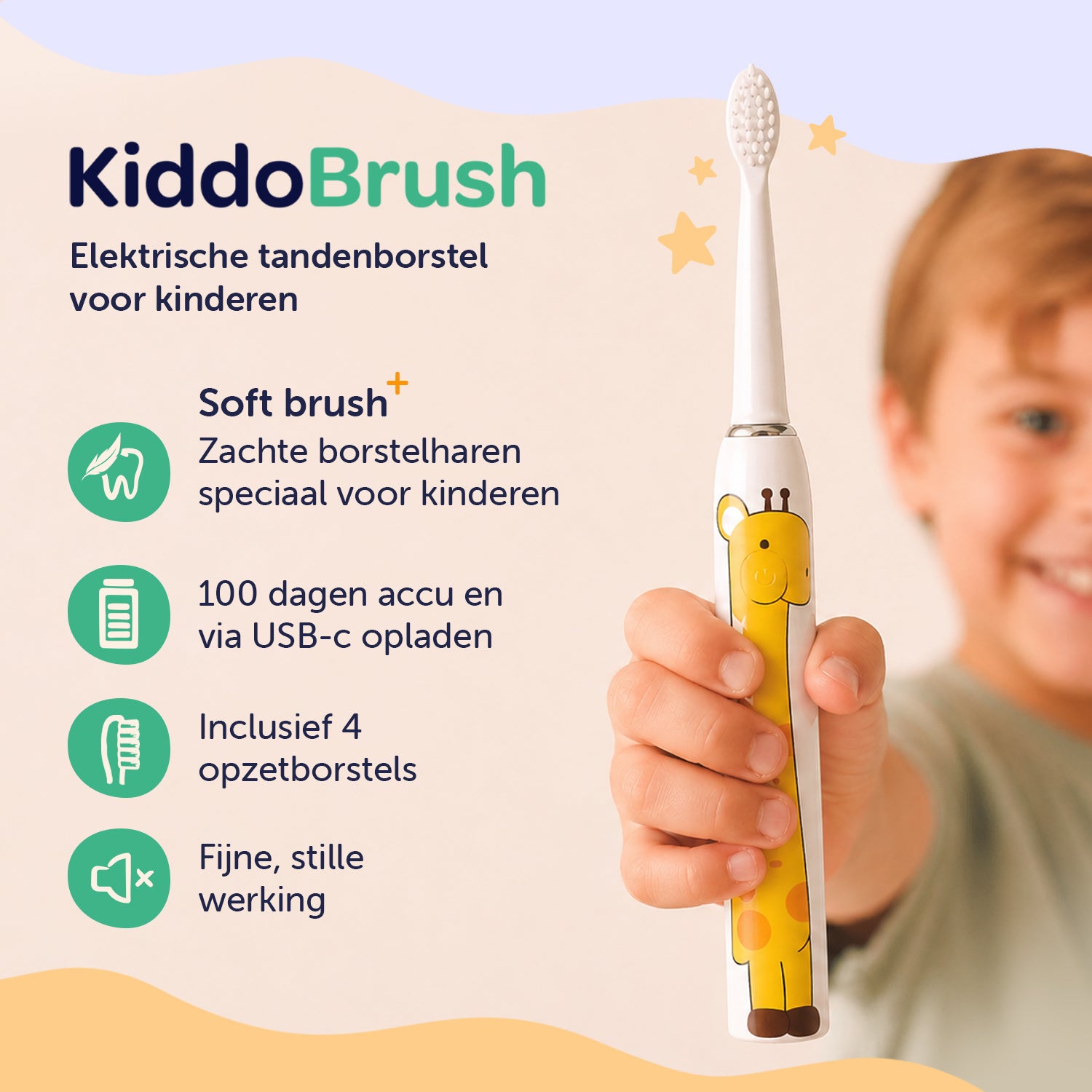 Kiddo Brush – Giraf 🦒